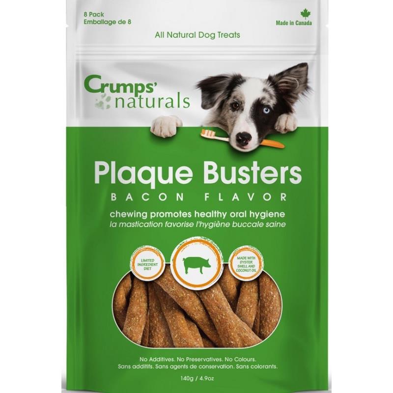 Crumps' Naturals Plaque Busters with Bacon 7- 8 pack
