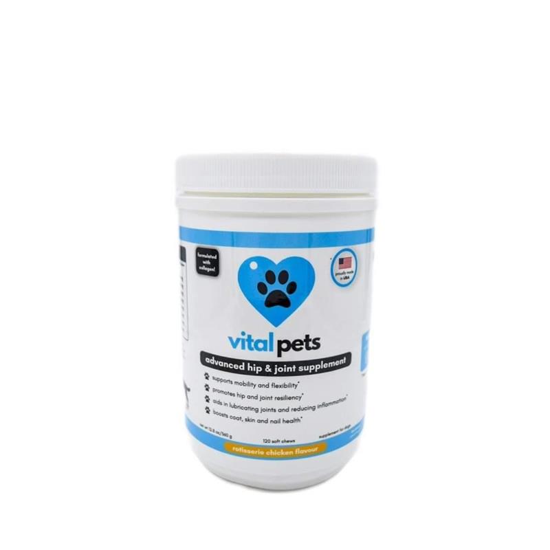 Vital Pets Advanced Hip and Joint Soft Chews, 120ct
