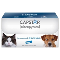 Capstar for Cats and Dogs 2-25 lbs, Blue, 60 Tablets