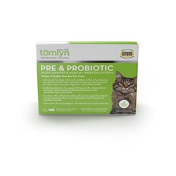 Tomlyn Pre & Probiotic Water Soluble Powder for Cats, 30 pack