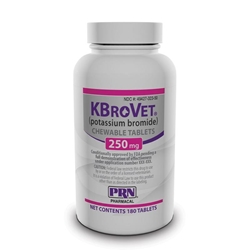 K-BroVet-CA1 Potassium Bromide Chewable Tablets for Dogs, 250 mg 180 Chewable Tablets