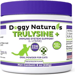 Doggy Naturals Trulysine L-Lysine for Cats Immune Support Oral Powder - Cats & Kittens, 8.0 oz