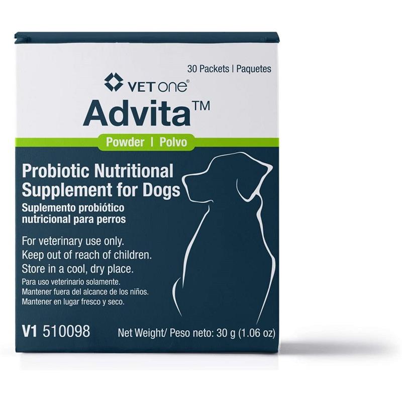 Advita Probiotic Nutritional Supplement for Dogs, 30 packets