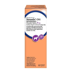 Vetmedin-CA1 (pimobendan) Chewable Tablets for Dogs 5 mg, 50 Ct.