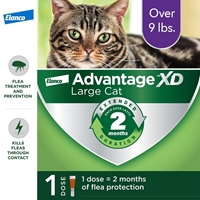 Advantage XD for Cats over 9 lbs Purple, 1 Dose 2 Month Supply