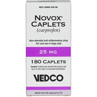 Novox (Carprofen) 25 mg, 180 Caplets