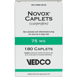 Novox (Carprofen) 75 mg, 180 Caplets