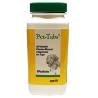 Pet-Tabs OF (Original Formula) Vitamin Mineral Supplement, 60 Tablets