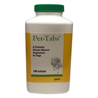 Pet-Tabs OF (Original Formula) Vitamin Mineral Supplement, 180 Tablets