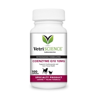 Coenzyme Q10 For Dogs and Cats, 10mg, 100 Capsules coenzyme q10 dogs cats 10mg 100 capsules nutritional supplement cardiovascular immune system periodontal functions petmeds co-enzyme co enzyme q-10 q 10