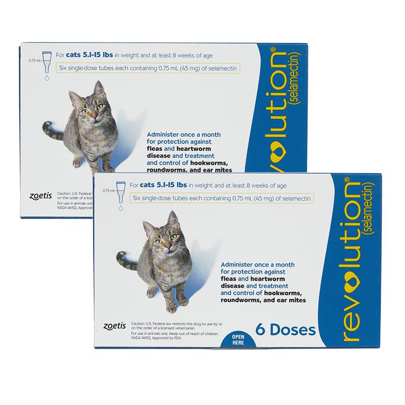 Revolution for Cats 5-15 lbs, Blue, 12 Pack