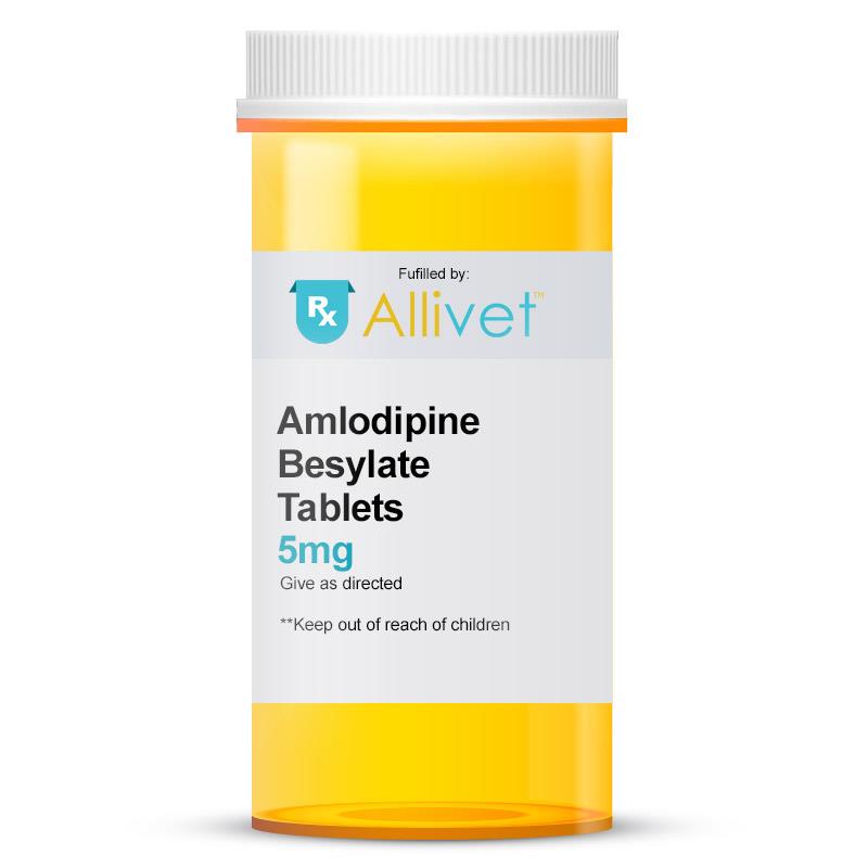 Amlodipine Besylate 5 mg, 90 Tablets : VetDepot.com