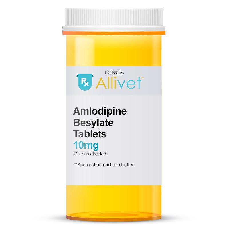 Amlodipine Besylate 10 mg, 90 Tablets | VetDepot.com