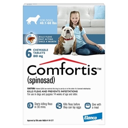Comfortis for Dogs 40-60 lbs, Blue 6 Pack