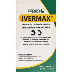Ivermectin 1% [Noromectin] injection for cattle and swine, 50 mL