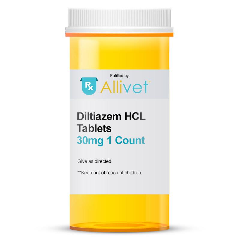 Diltiazem HCL 30 mg, 100 Tablets