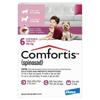 Comfortis for Dogs, 5-10 lbs, Pink, 6 Pack