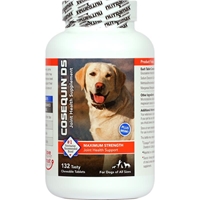 Cosequin DS (Double Strength) Plus MSM for Dogs, 132 Chewable Tablets 