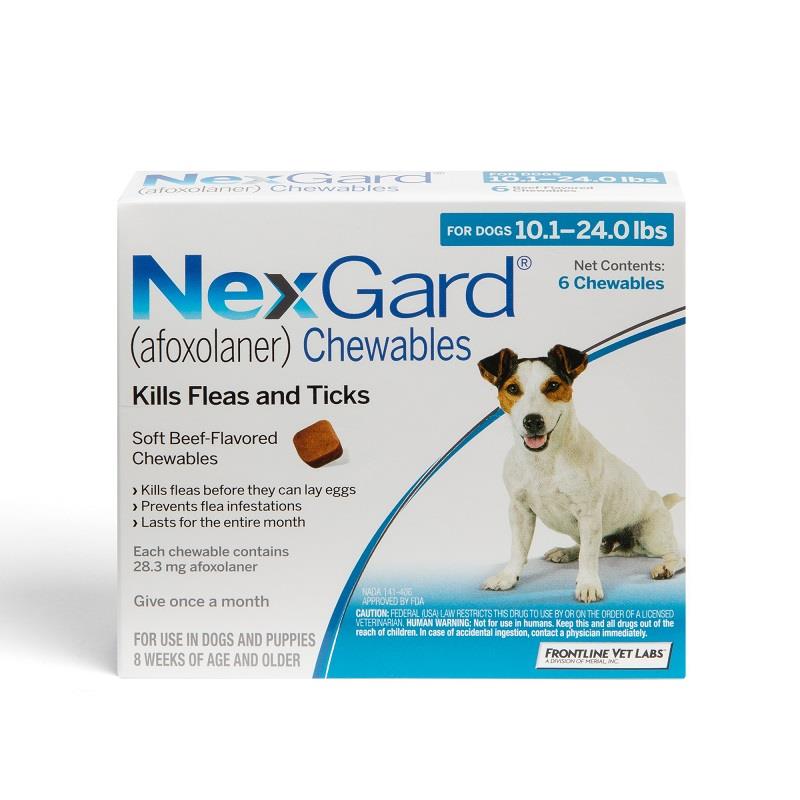 Nexgard for Dogs 10.1 - 24.0 lbs, 6 Month Supply