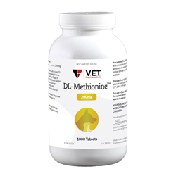 V.E.T. Pharmaceuticals DL-Methionine 200 mg, 1000 Tablets