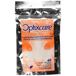 OptixCare L-Lysine Chews for Cats, 60 Soft Chews