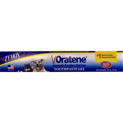 Oratene Veterinarian Toothpaste Gel, 2.5 oz biotene oratene veterinarian maintenance oral contains natural enzymes inhibit harmful odor-causing bacteria help remove plaque gentle formulation relieves soothes protects mouth tissues against dryness irritation inflammation redness pet meds