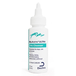 MalAcetic Ultra Otic cleanser for Dogs, Cats, and Horses, 2 oz