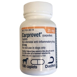 Carprofen 25 mg, 180 Caplets : VetDepot.com