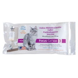 Feline Focus CAT VAX 3, Single Syringe