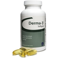 Derma-3 Softgels for Large Dogs, 60 Capsules