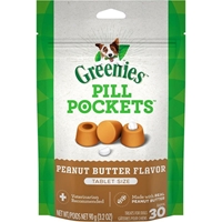 Greenies Pill Pockets for Dogs, Peanut Butter, 30 Tablets | VetDepot.com