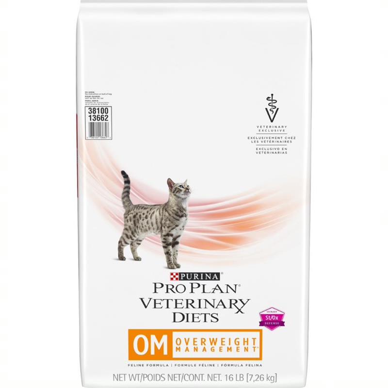 Purina OM Overweight Management Formula Dry Cat Food, 18 lbs