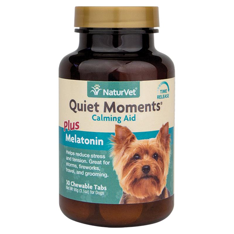NaturVet Quiet Moments Calming Aid, 30 Chewable Tabs