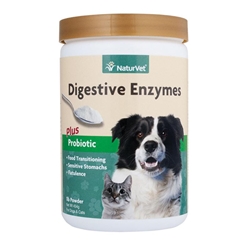 NaturVet Digestive Enzymes Powder, 1 lb