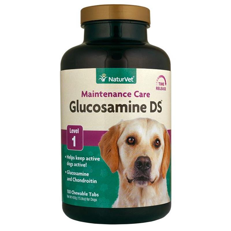 NaturVet Glucosamine DS Level 1 Chew Tabs, 150 Ct