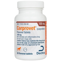 Carprofen 100 mg, 60 Chewable Tablets 
