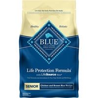 Blue Buffalo Life Protection Formula Chicken and Brown Rice Senior Dog Food, 5 lbs