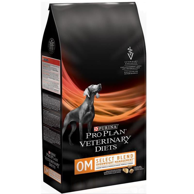 Purina Pro Plan Veterinary Diets OM Select Blend Overweight Management Formula Adult Dog Food, 18 lbs