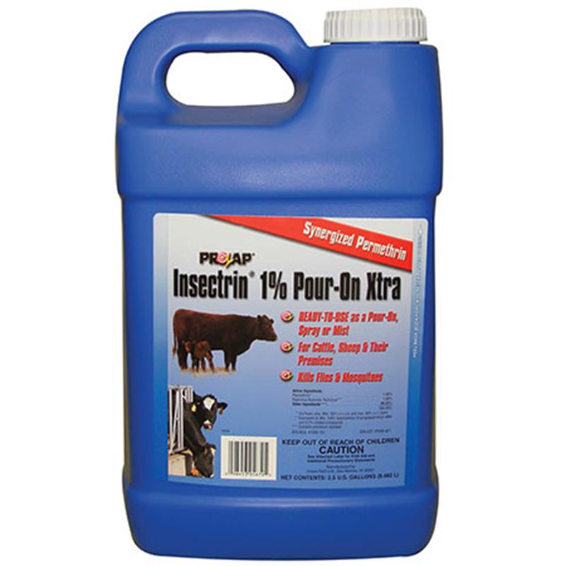 Prozap Insectrin 1% Pour-On Xtra, 2.5 gal