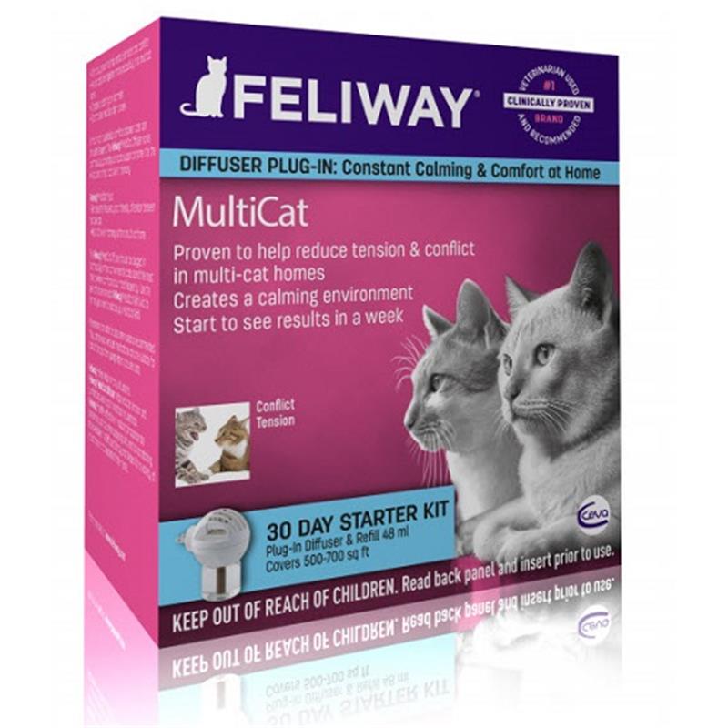 Feliway Multi-Cat Diffuser Plug-In Starter Kit for Cats