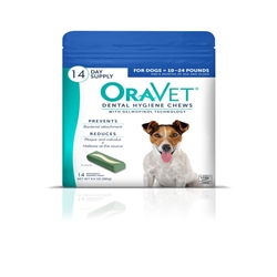 Oravet Dental Chews for Small Dogs 10-24 lbs, 14 ct