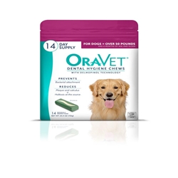 Oravet Dental Chews for Large Dogs Over 50 lbs, 14 ct