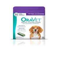 Oravet Dental Chews, 30 ct |  Medium Dogs 25 - 50 lbs 