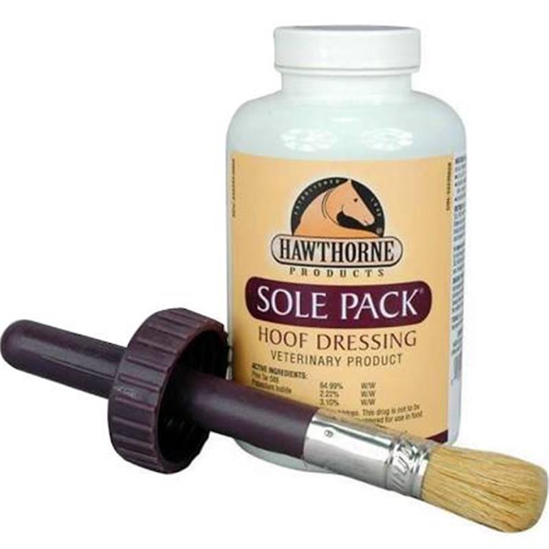 Sole Pack Medicated Liquid Hoof Dressing, 16 oz w/Brush Applicator