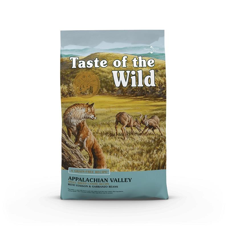 Taste of the Wild Appalachian Valley Small Breed Canine Formula w/Venison and Garbanzo Beans, 5 lbs