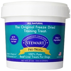 Stewart Freeze Dried Beef Liver Treats for Dogs, 21 oz