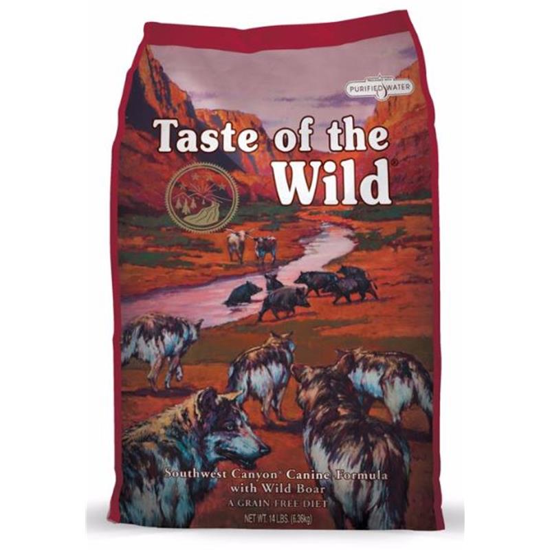 Taste of the Wild Southwest Canyon Canine Formula w/Wild Boar, 14 lbs