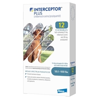 Interceptor Plus for Dogs 50.1-100 lbs Blue, 12 Pack 