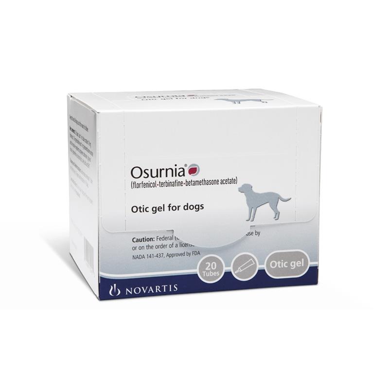 Osurnia Otic Gel for Dogs, 1 ml Tubes, 20 Ct Box