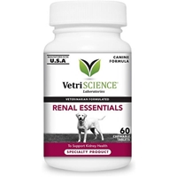 Vetri-Science Renal Essentials For Dogs, 60 Tablets renal essentials dogs 60 tablets nutritional supplement kidney support petmeds essintials renel essentals essentils